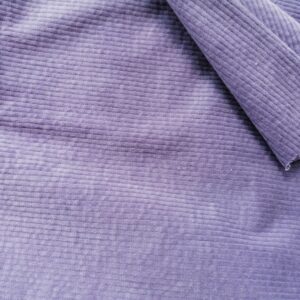 lila brede ribfluweel stretch 60cm