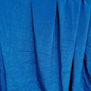 blauwe synthetische kreukelstof 1,50m