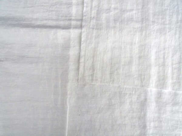 stevige witte nylon kreukels  /10cm - Afbeelding 2