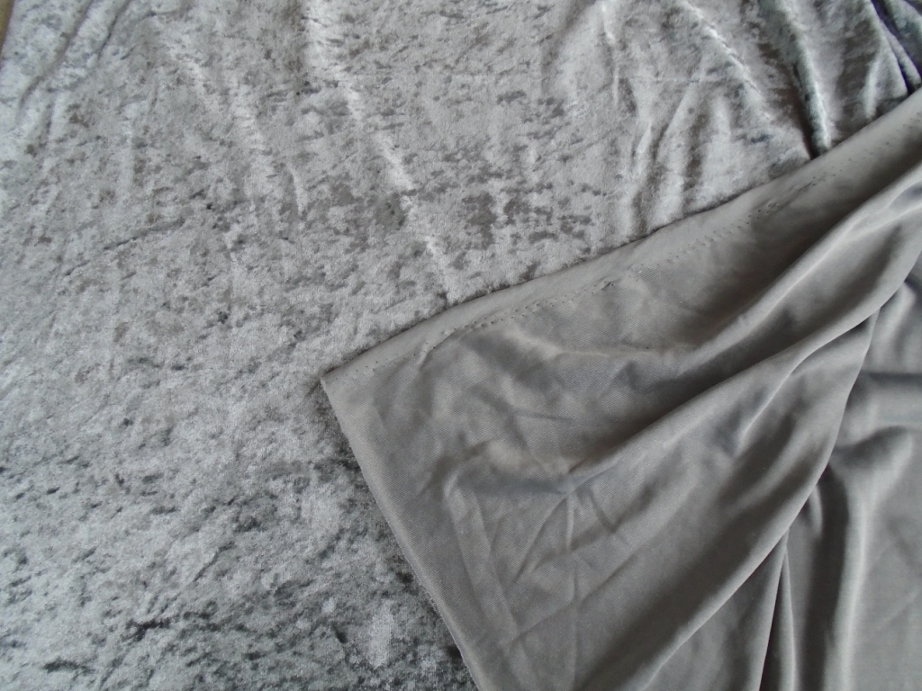velours de panne zilvergrijs 0,80m - Afbeelding 3