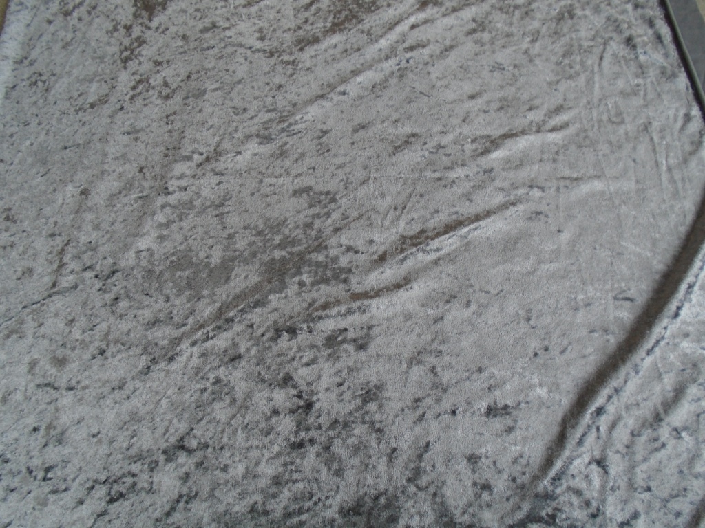 velours de panne zilvergrijs 0,80m - Afbeelding 2