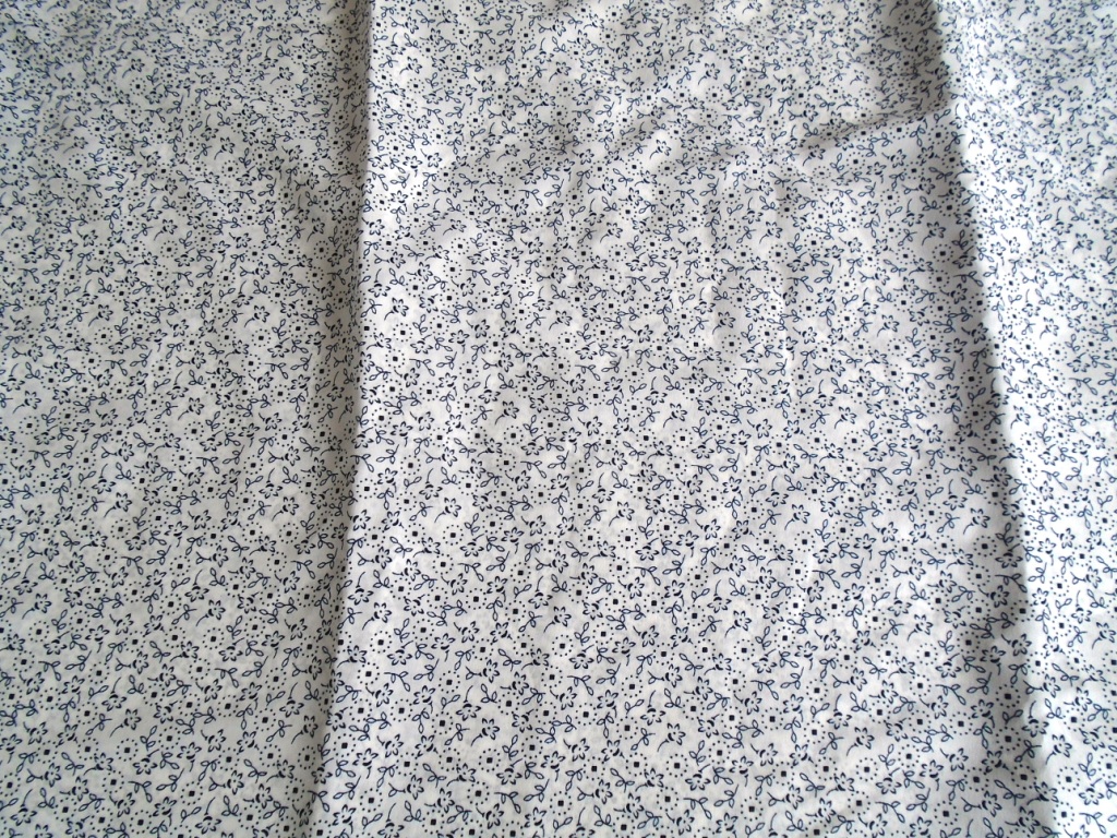 witte popeline met bloemetjes /m - Afbeelding 2