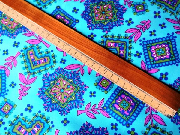 blauwe nylon met tekening  /10cm - Afbeelding 2