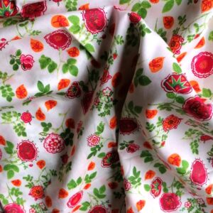 dunne katoen met bloemetjes 1m