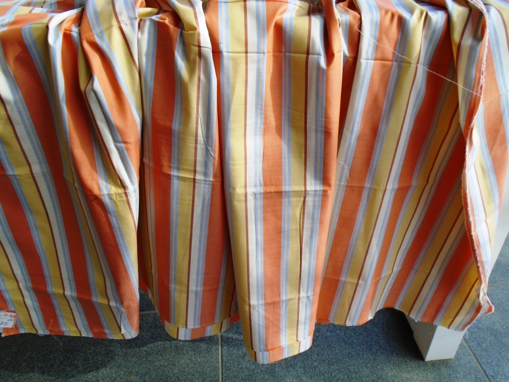 geel orange gestreepte katoen 1,6m