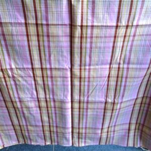 roos-beige geruite popeline 4m  /10cm