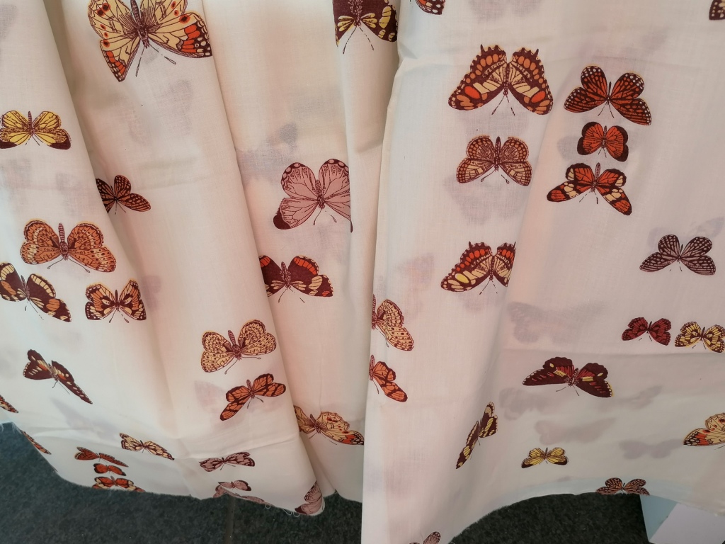 fijne popeline met vlinders per 10cm - Afbeelding 3