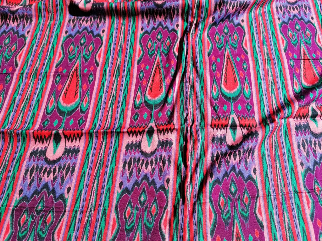 Vintage katoen paars 2m op 0,90 - Afbeelding 3