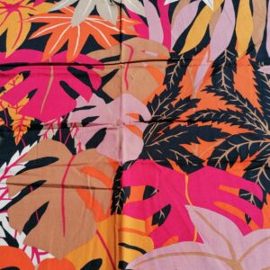 katoen met grote  bladeren 80cm