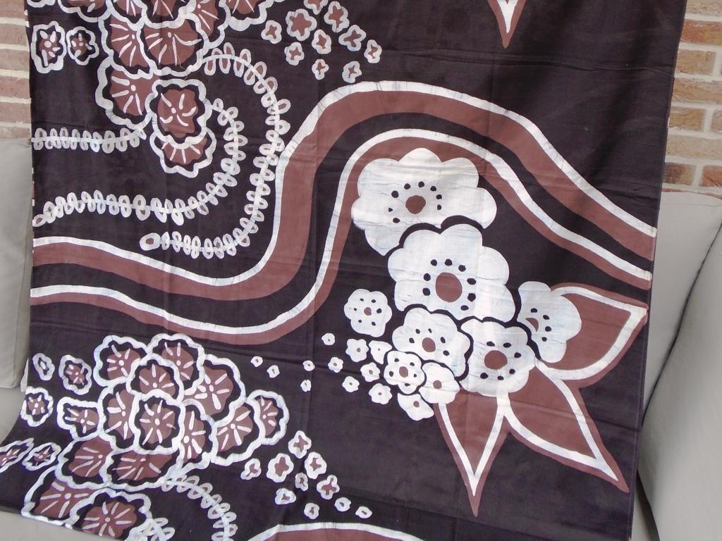 vintage katoen met grote tekening 3m