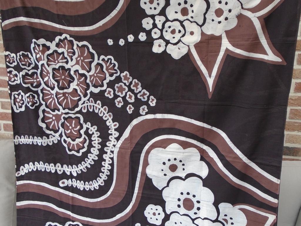 vintage katoen met grote tekening 3m - Afbeelding 2