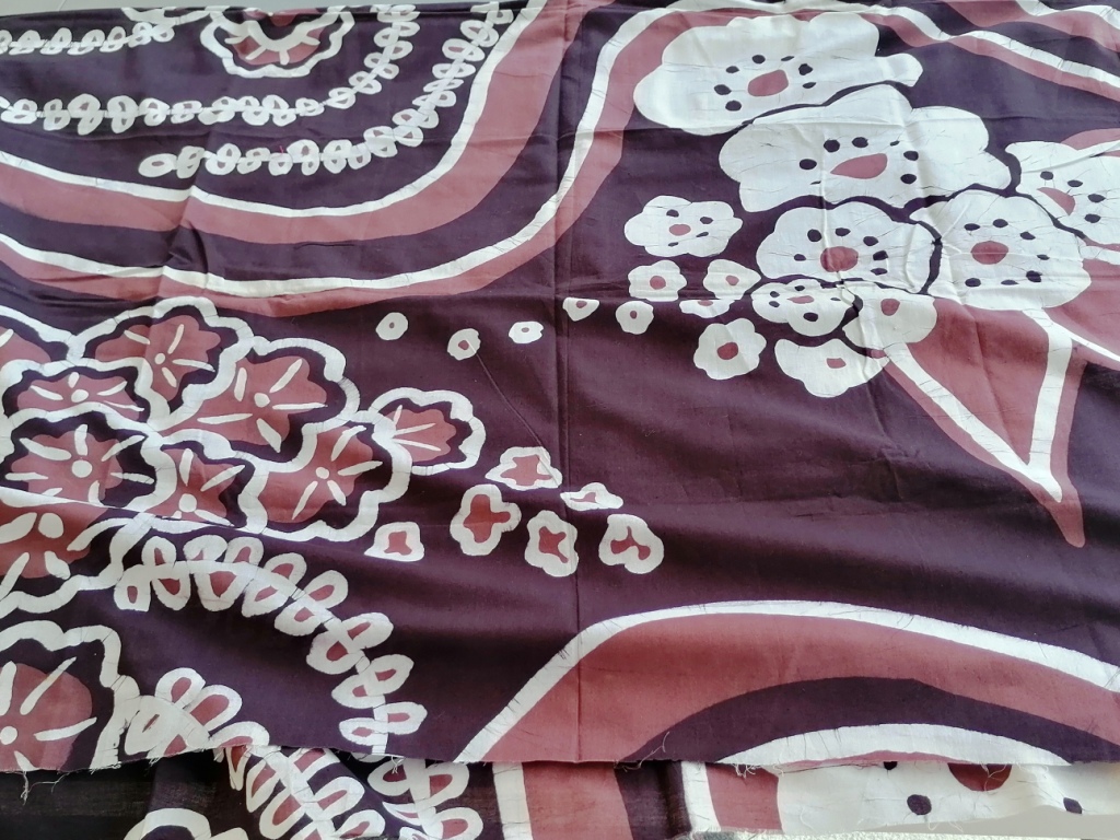 vintage katoen met grote tekening 3m - Afbeelding 4