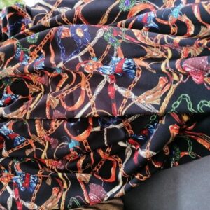 dubbele jersey zwart met tekening 1,70m