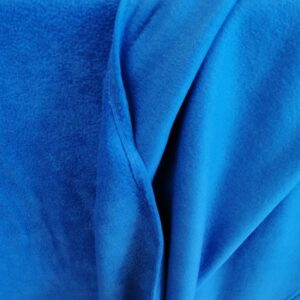 blauwe fleece verkocht per 10cm