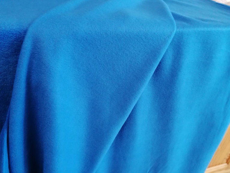 blauwe fleece verkocht per 10cm - Afbeelding 2