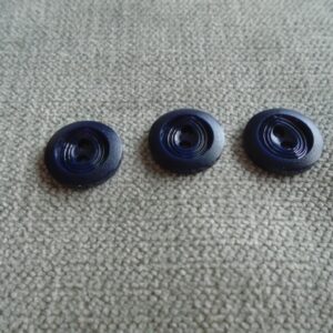 donkerblauw knoopje bijna zwart 12mm