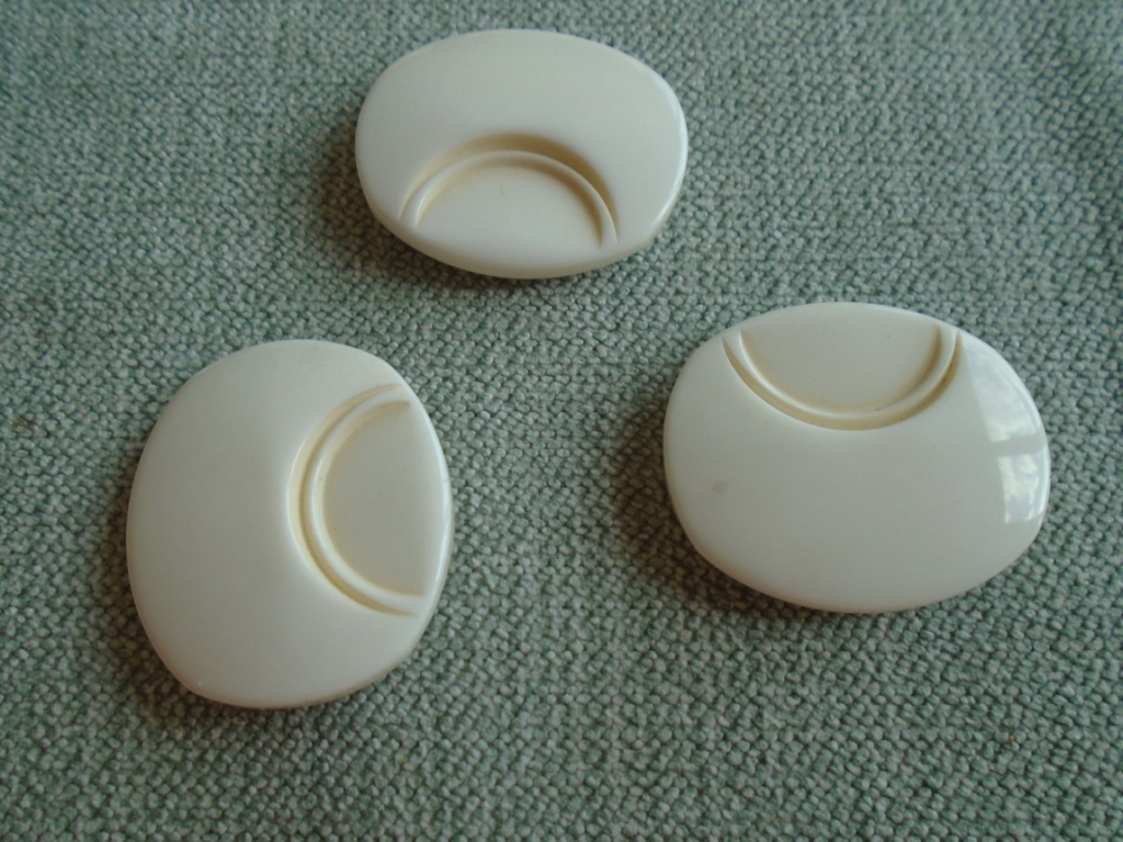 gebroken witte knoop 24mm - Afbeelding 2
