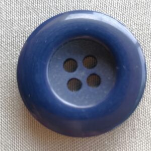 grote blauwe knoop met dikke rand 32mm