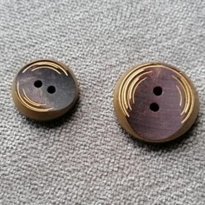 bruin met goudkleurige inkervingen 18mm of 24mm