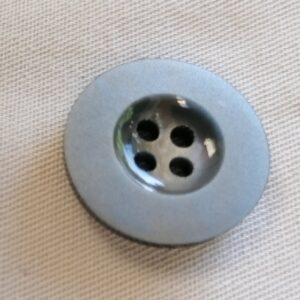 grijze knoop met platte rand 20 mm