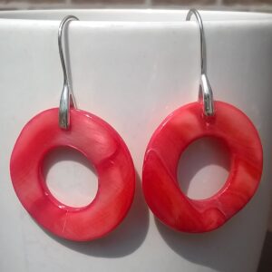 rode ring in  parelmoer