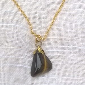 bruin natuursteen hangertje