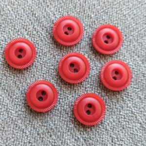 klein rood knoopje 13mm