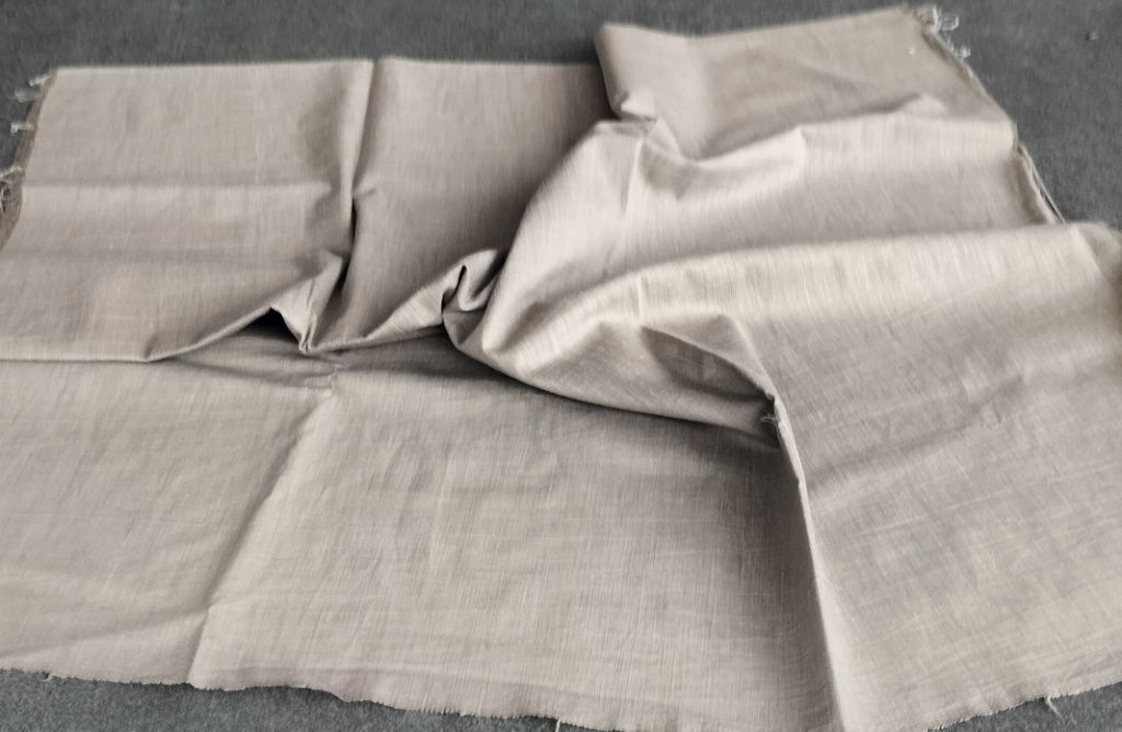 beige gemeleerde katoen 0,8m