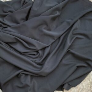 Soepele zwarte stretchstof voor T-shirts