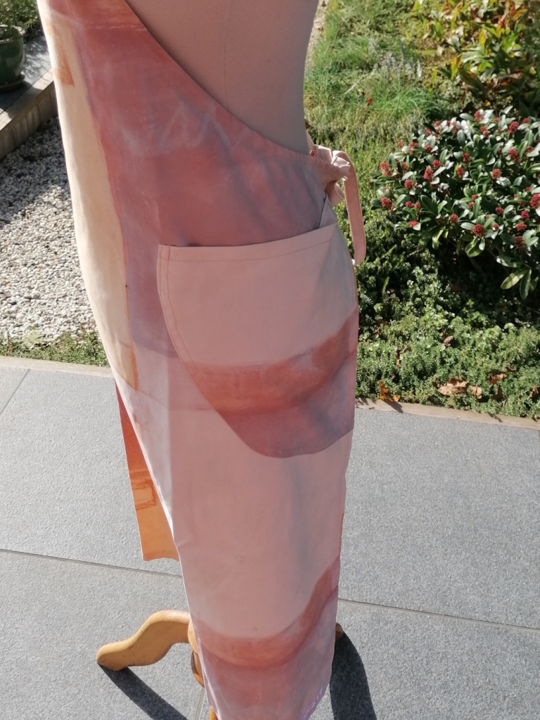 bruin-orange-gele halterschort - Afbeelding 2