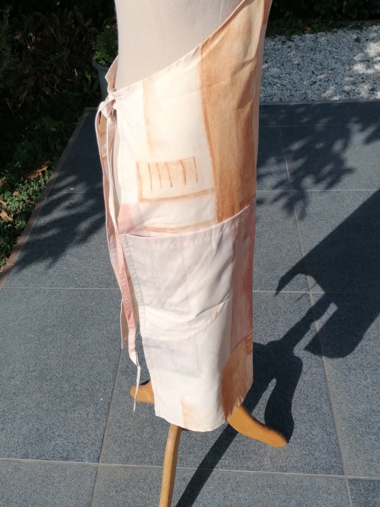 bruin-orange-gele halterschort - Afbeelding 3