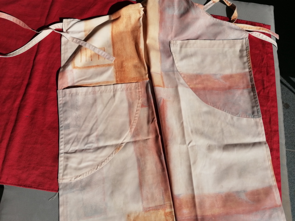 bruin-orange-gele halterschort - Afbeelding 4