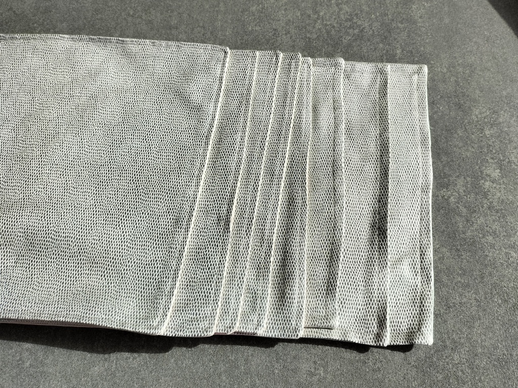licht grijze dubbele placemats