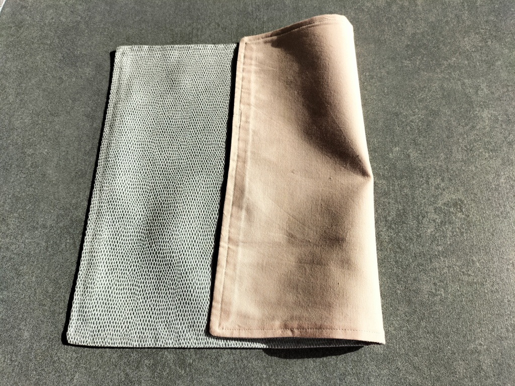 licht grijze dubbele placemats - Afbeelding 3