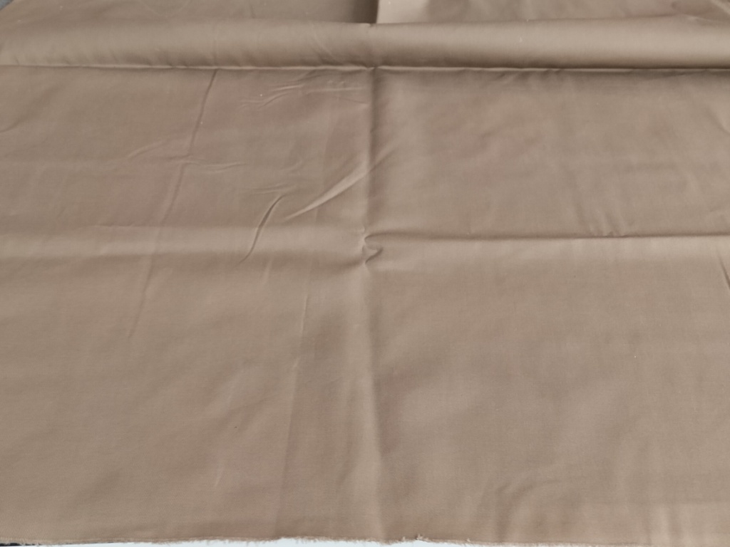 lichtbruine stevige katoenen gabardine 1m - Afbeelding 2