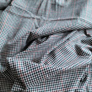 wollen pied-de-poule stof  260cm  /10cm