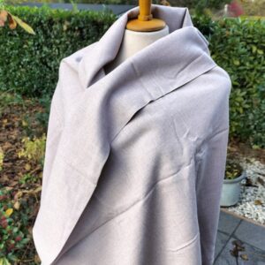 lilabruine dunne stof  van 1,3m