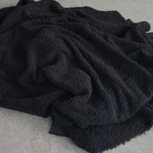 zwarte zachte schapenvacht pels 270cm /10cm