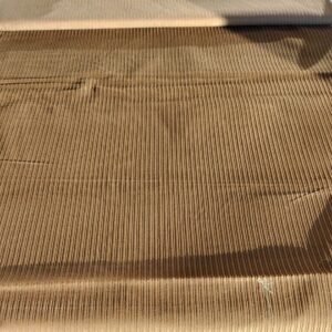 Bruine ribfluweel dubbele rib katoen – brede en fijne rib – 1,25 m