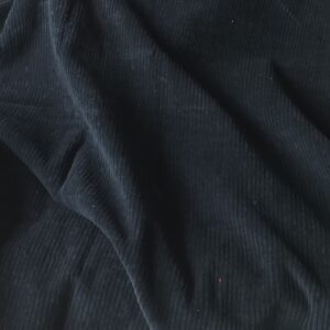 donkerblauwe brede ribfluweel 1m
