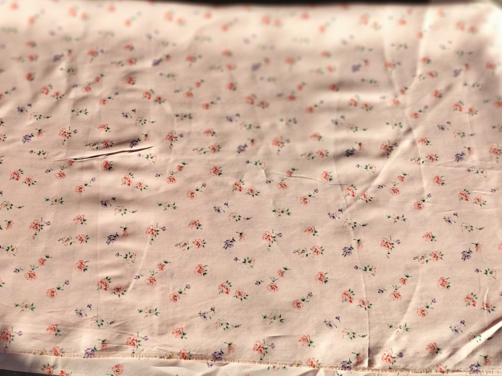 fijne bloemetjes stof roze