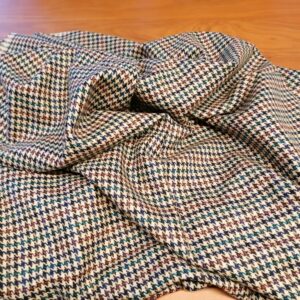 Vintage zachte pied-de poule stof 2,2m