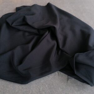 Zwarte viscose voor blouse of kleedje 1,35m