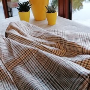 beige wollen prince de galles 0,85m