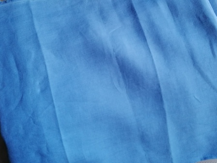 blauwe katoenen stof /10cm of 2,40m - Afbeelding 2