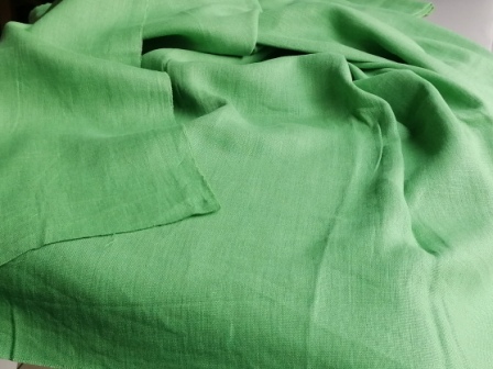 Vintage linnen appelgroen 3m - Afbeelding 2