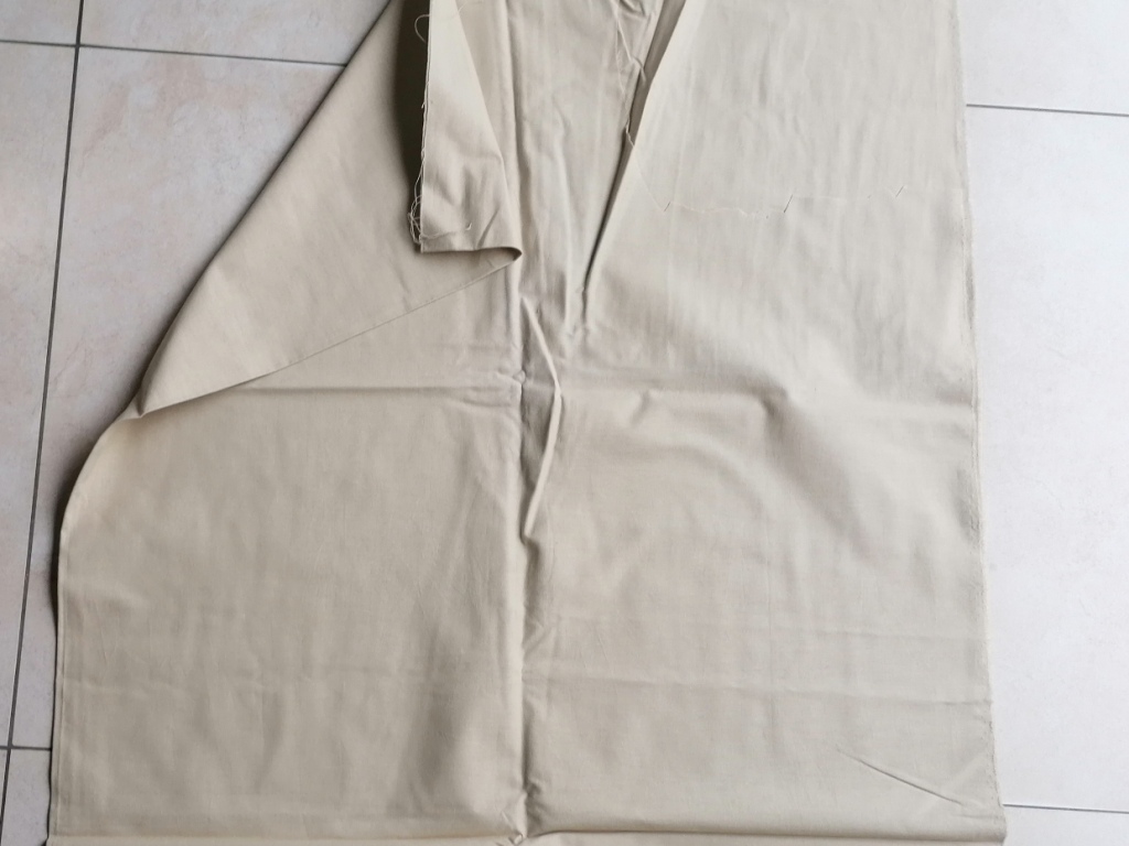 beige katoenen cretonne 1,35m - Afbeelding 2