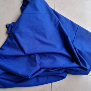 blauwe wollen keper stof 1,55m