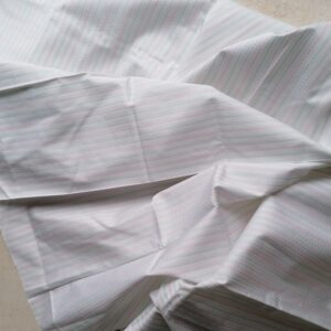 vintage katoenen jacquard wit streepjes