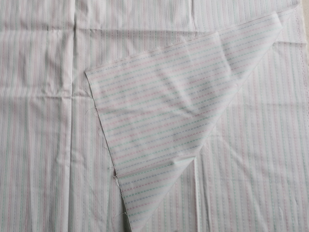 jacquard stof streepjes detail